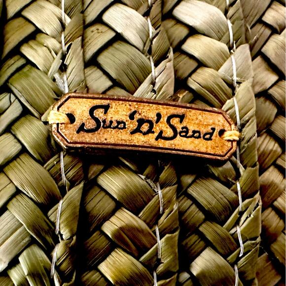 Sun n sand green purse clutch beach poolside vacation - Picture 2 of 8